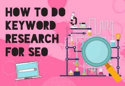Featured image graphic, featuring "How to Do Keyword Research for SEO"