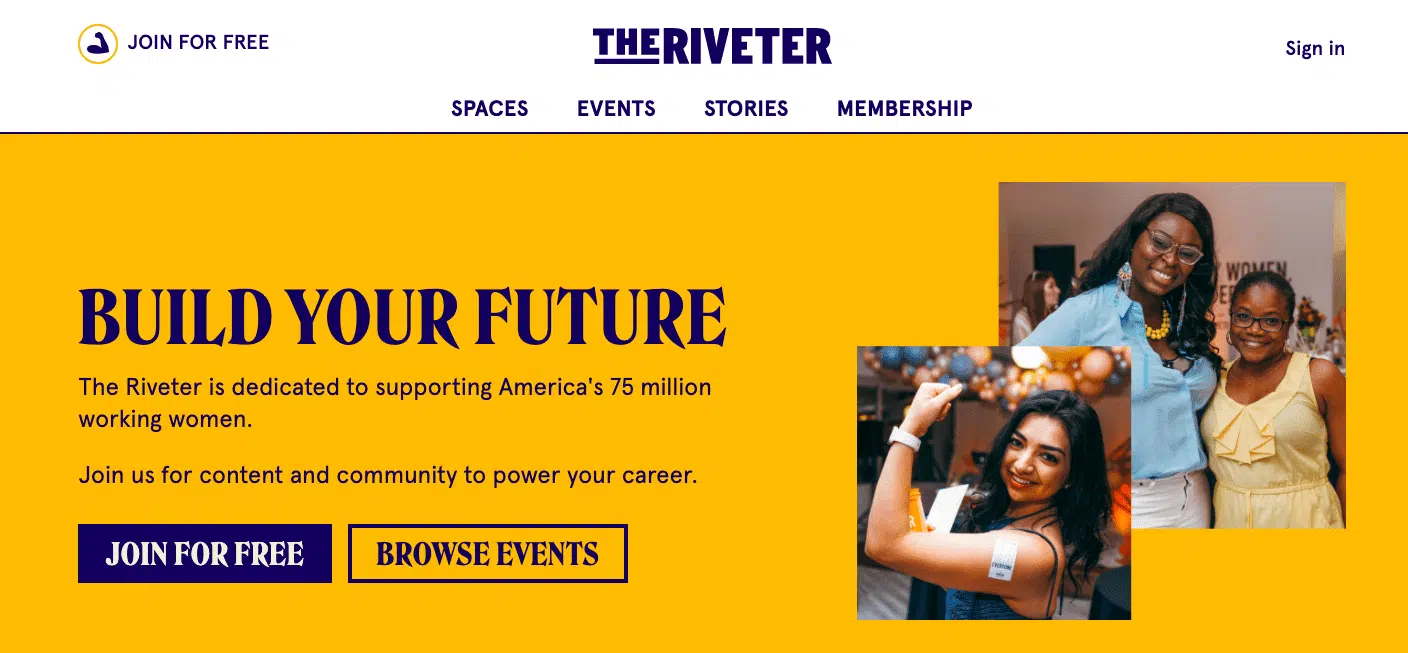 The Riveter home reference