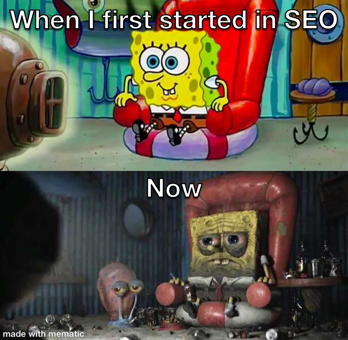 Spongebob SEO meme