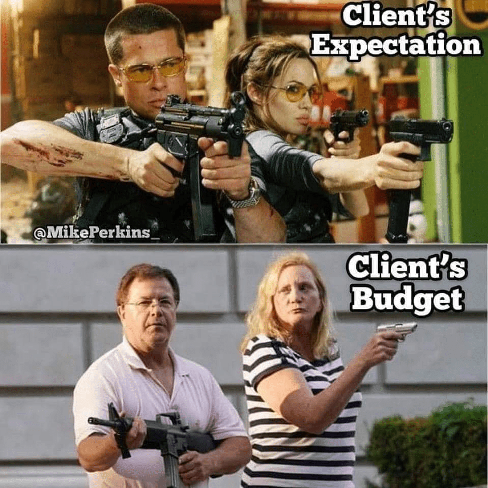 SEO client expectations meme
